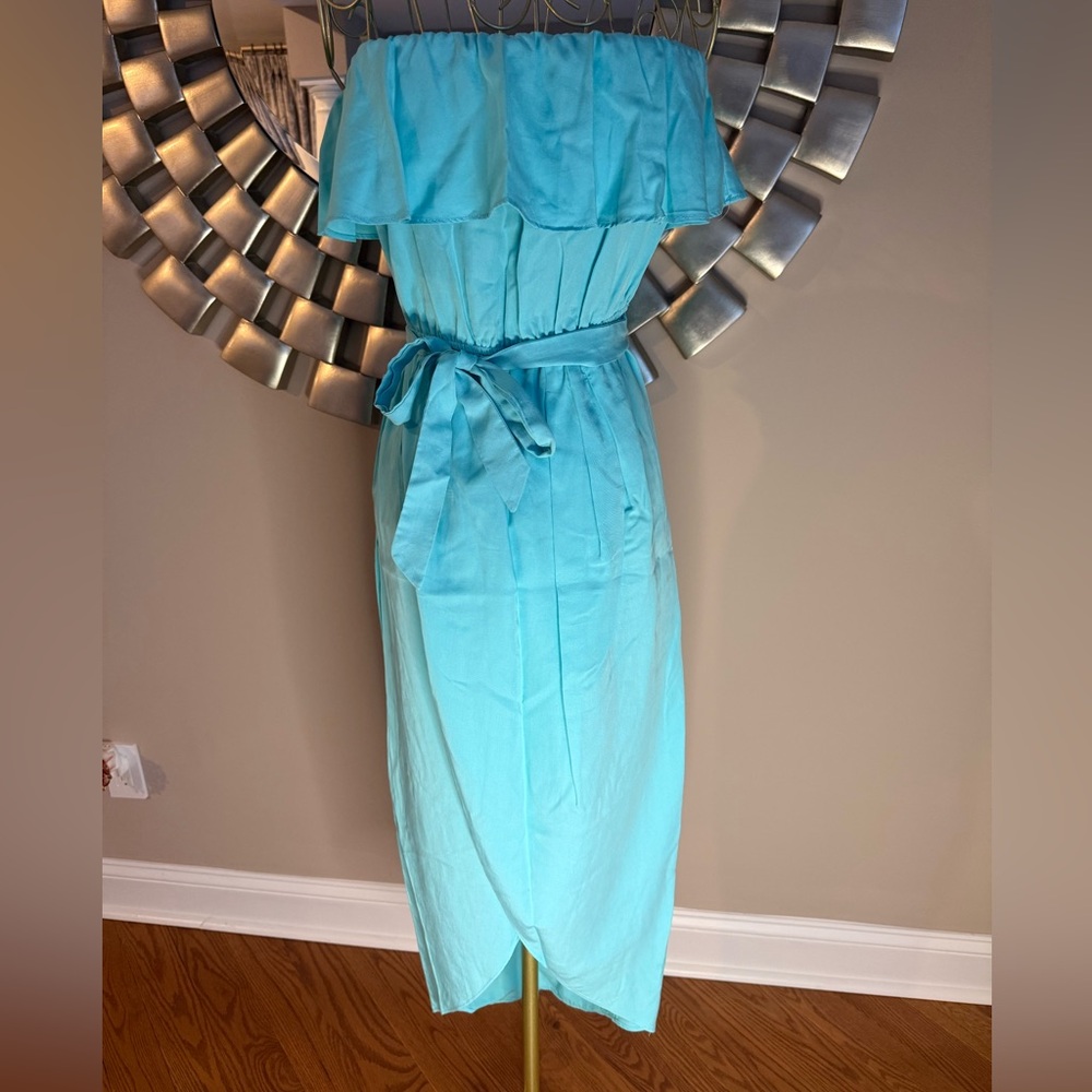 Elegant Blue Women's Dress